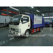 Dongfeng FRK 5m3 camión de basura compresible, 4x 2 pequeño camión de basura